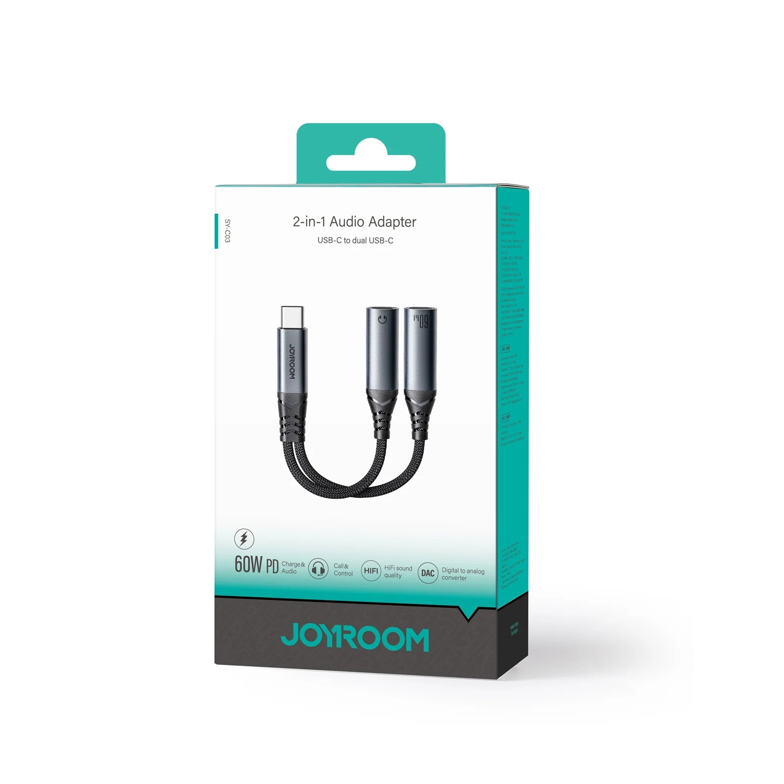 Adaptador Joyroom SY C03 vista 5 - MyTechCell Colombia