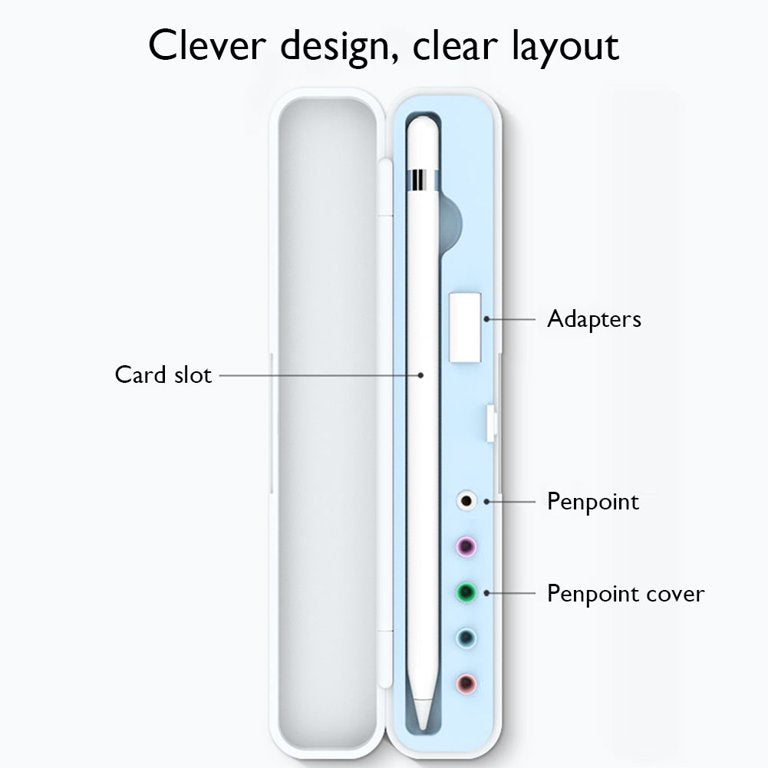 Cajita Para Apple Pencil + Set de Repuesto de Puntas Colores vista 2 - MyTechCell Colombia