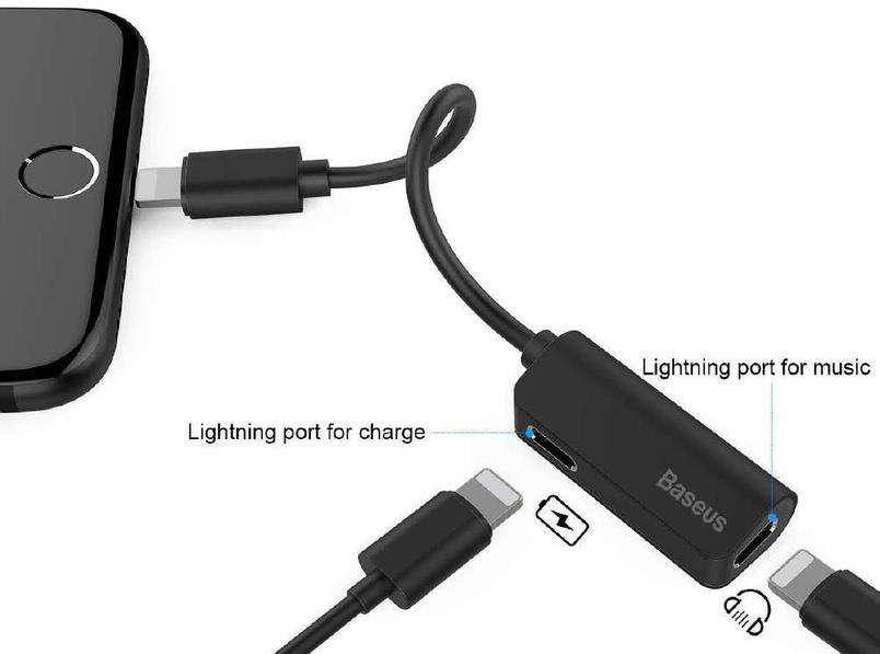 Adaptador Baseus L37 vista 2 - MyTechCell Colombia