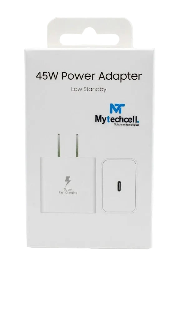 Adaptador de corriente USB-C MyTech 45 W | Compatible con Samsung - MyTechCell Colombia