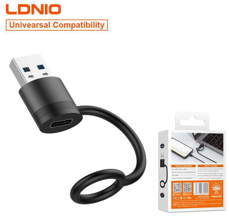 Adaptador LDNIO LC300 USB 3.0 macho a USB-C hembra - MyTechCell Colombia