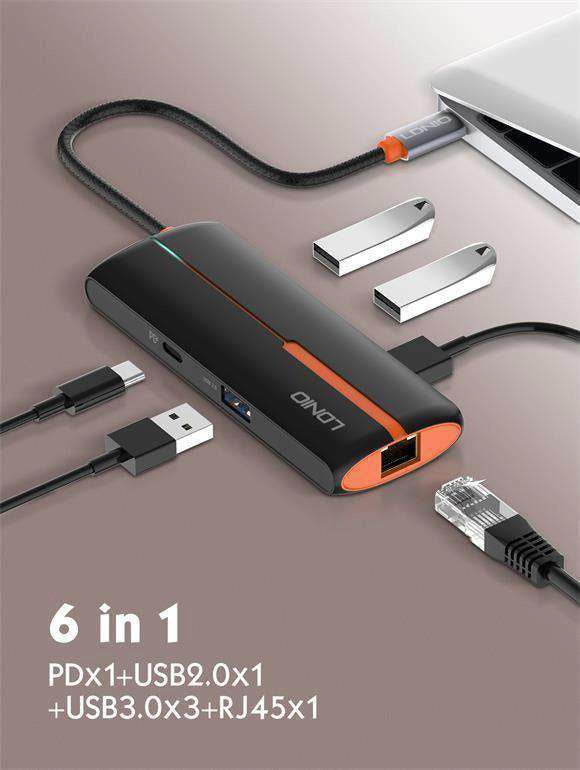 Multipuerto + LAN + 4K LDNIO DS-26U - MyTechCell Colombia