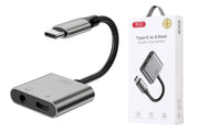 Adaptador Xo R257B C Tipo-C + 3.5 Mm vista 2 - MyTechCell Colombia