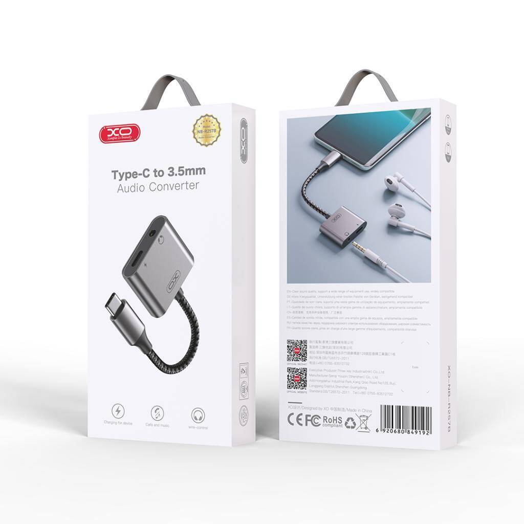 Adaptador Xo R257B C Tipo C + 3.5 Mm
