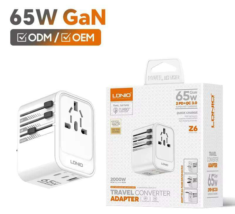 Cargador Universal LDNIO Z6 65W GaN