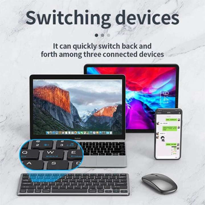 Teclado Bluetooth Coteci 84006 vista 2 - MyTechCell Colombia
