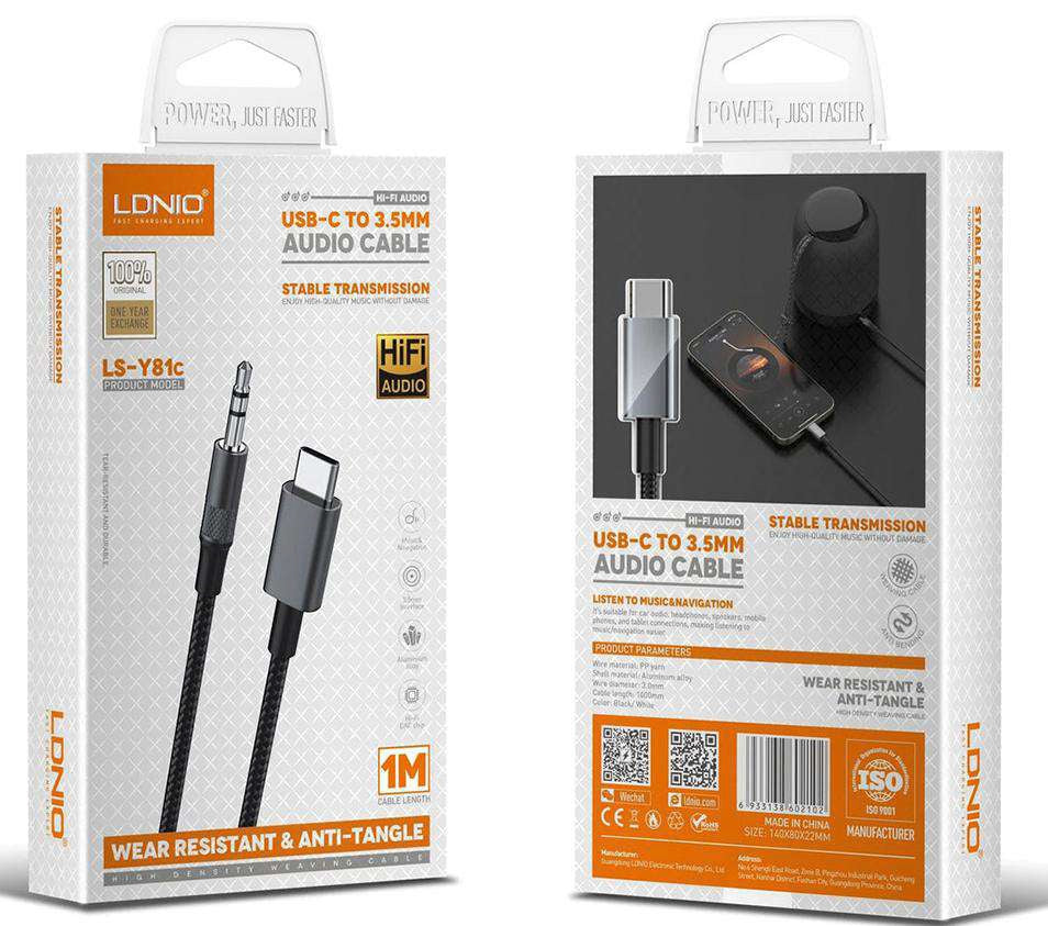 Cable de Audio LDNIO Lightning a 3.5 mm Hi-Fi LS-YB11