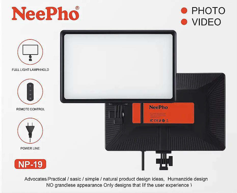 Panel de Luz Neepho NP-L9 vista 2 - MyTechCell Colombia