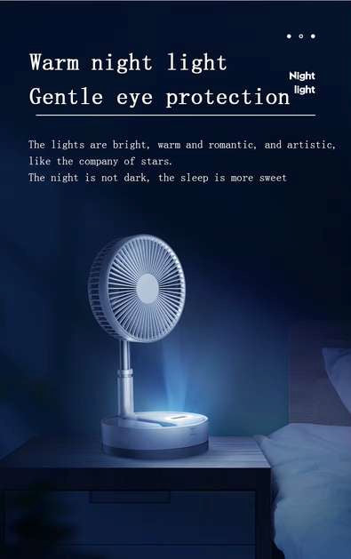 Ventilador P10 Plegable + Lampara Recargable