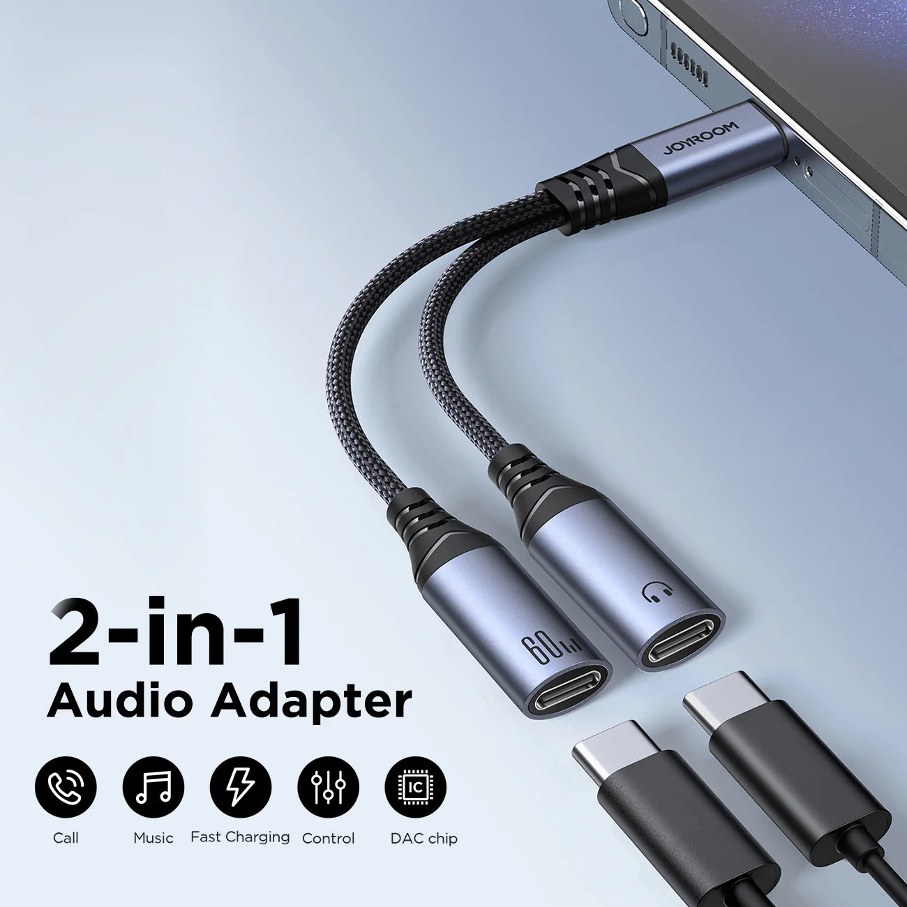 Adaptador Joyroom SY C03 vista 2 - MyTechCell Colombia