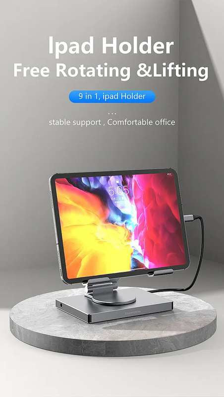 Holder 360º Metalico Tablet Multipuerto #1 vista 3 - MyTechCell Colombia
