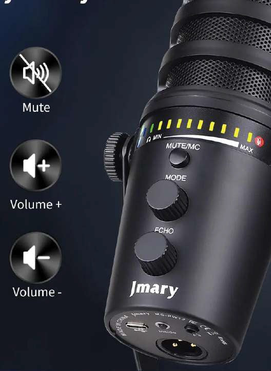 Micrófono Jmary MC-PW12 vista 2 - MyTechCell Colombia