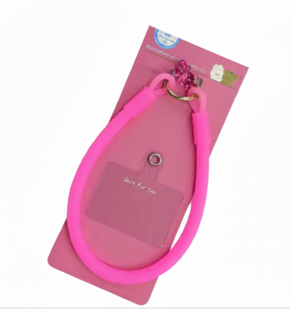 Straps Colores Cortas con Soporte Metálico y Dije de Oso