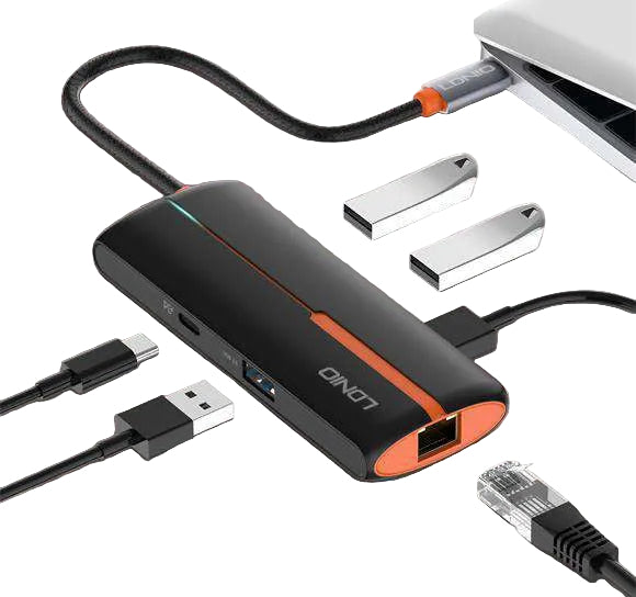 Hub USB-C LDNIO DS-26H 6 en 1 | HDMI 4K, RJ45 y PD 100 W - MyTechCell Colombia