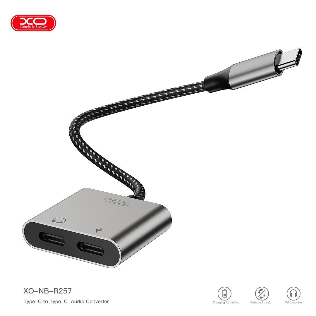 Adaptador Xo R257A Tipo-C Tipo-C Tipo-C vista 3 - MyTechCell Colombia