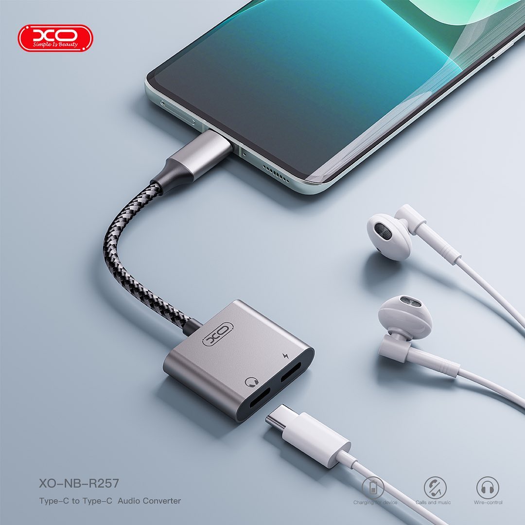 Adaptador Xo R257A Tipo-C Tipo-C Tipo-C vista 2 - MyTechCell Colombia