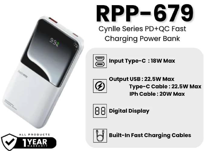 Power Bank Remax RPP-679 10.000mAh vista 3 - MyTechCell Colombia