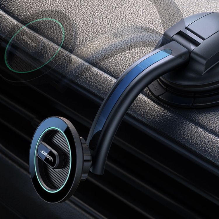 Soporte vehicular magnético JOYROOM JR-ZS366-W | Ventosa y rejilla - vista 3 - MyTechCell Colombia