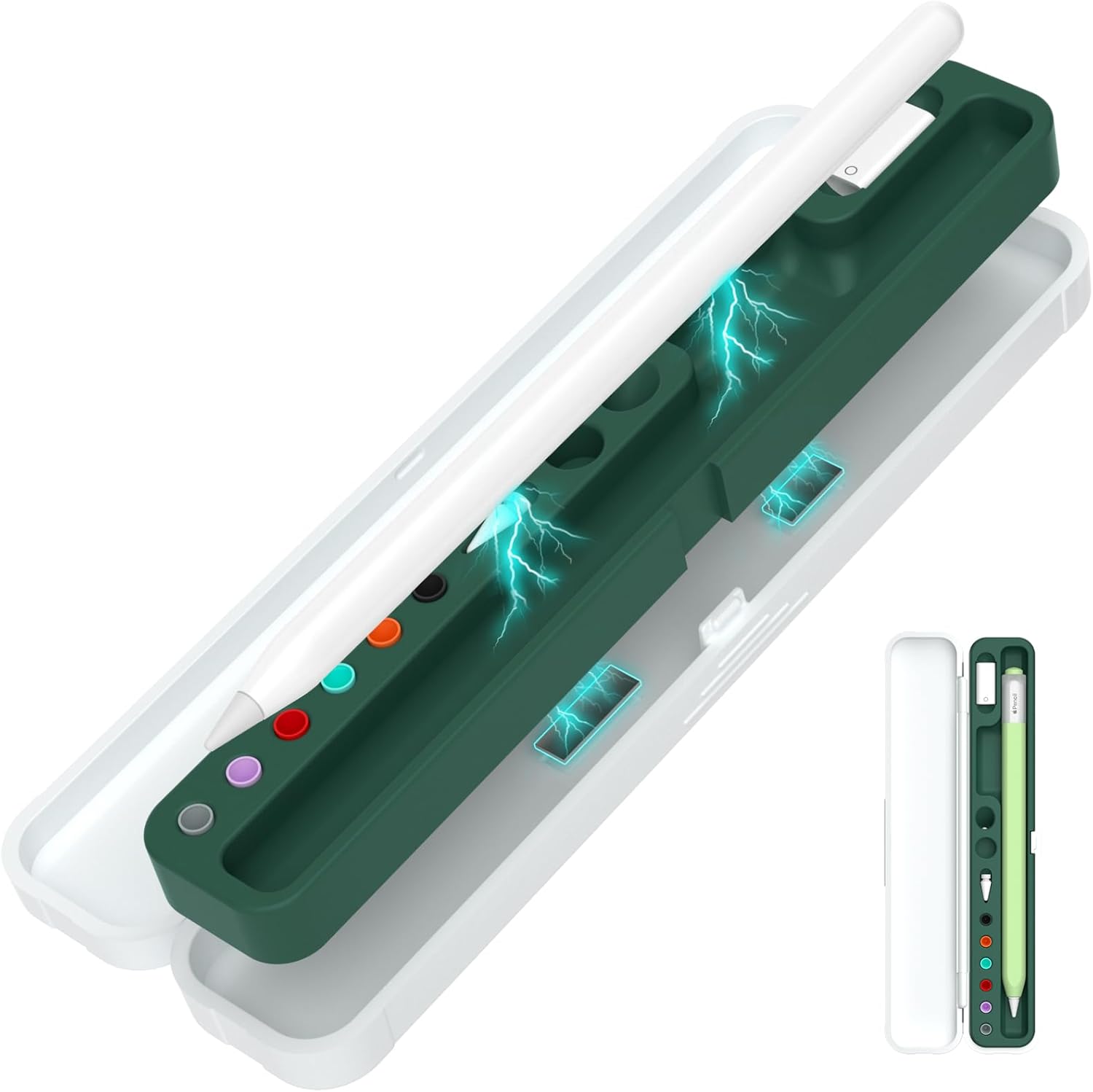 Cajita Para Apple Pencil + Set de Repuesto de Puntas Colores - MyTechCell Colombia
