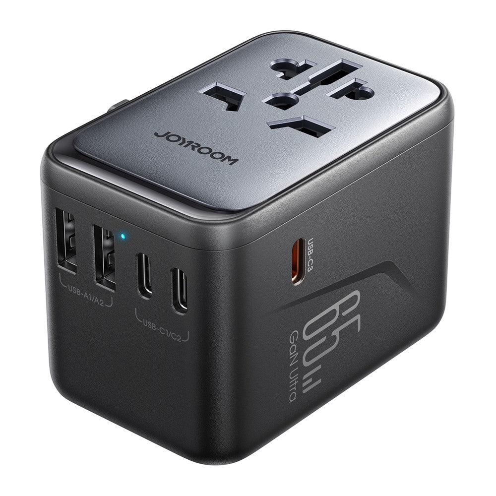 Adaptador universal JOYROOM JR-TCW02 65 W GaN | 3 USB-C y 2 USB-A - MyTechCell Colombia