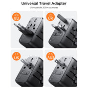 Adaptador universal JOYROOM JR-TCW02 65 W GaN | 3 USB-C y 2 USB-A - vista 2 - MyTechCell Colombia