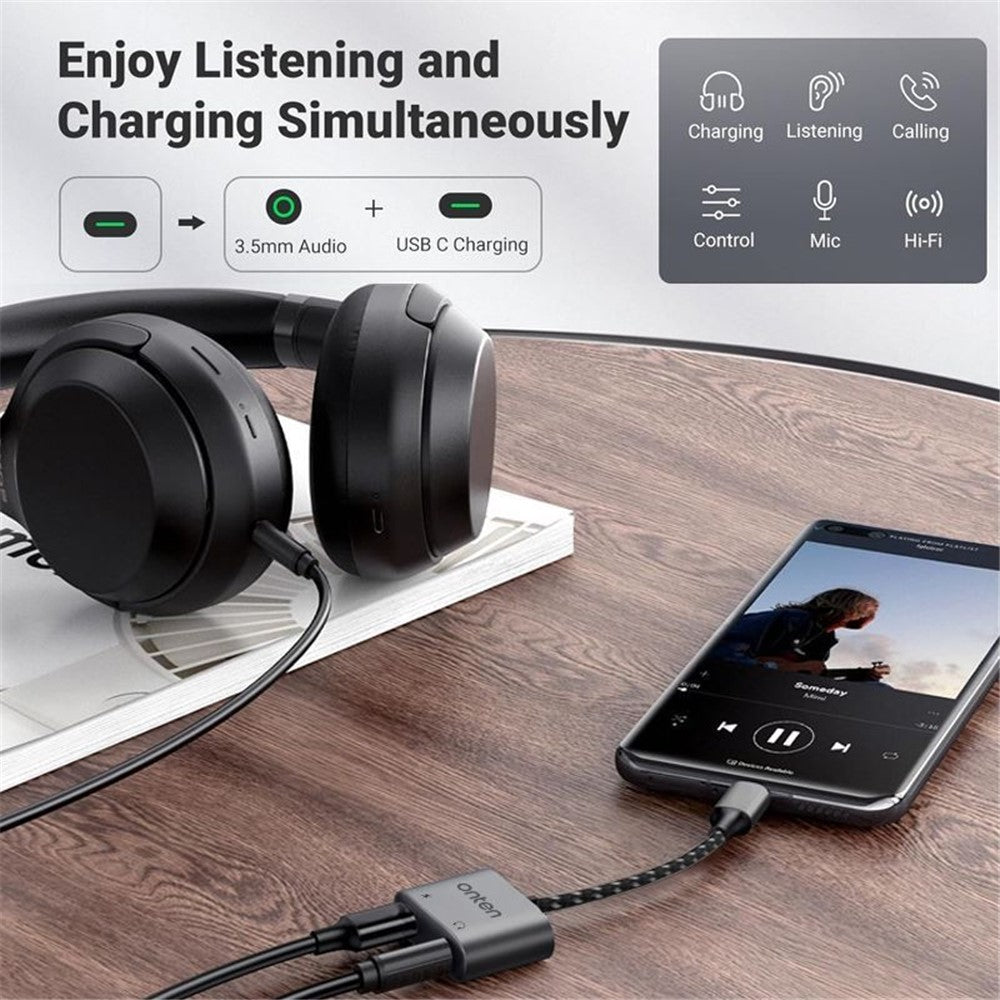 Adaptador Onten 288 C Tipo C + 3.5MM