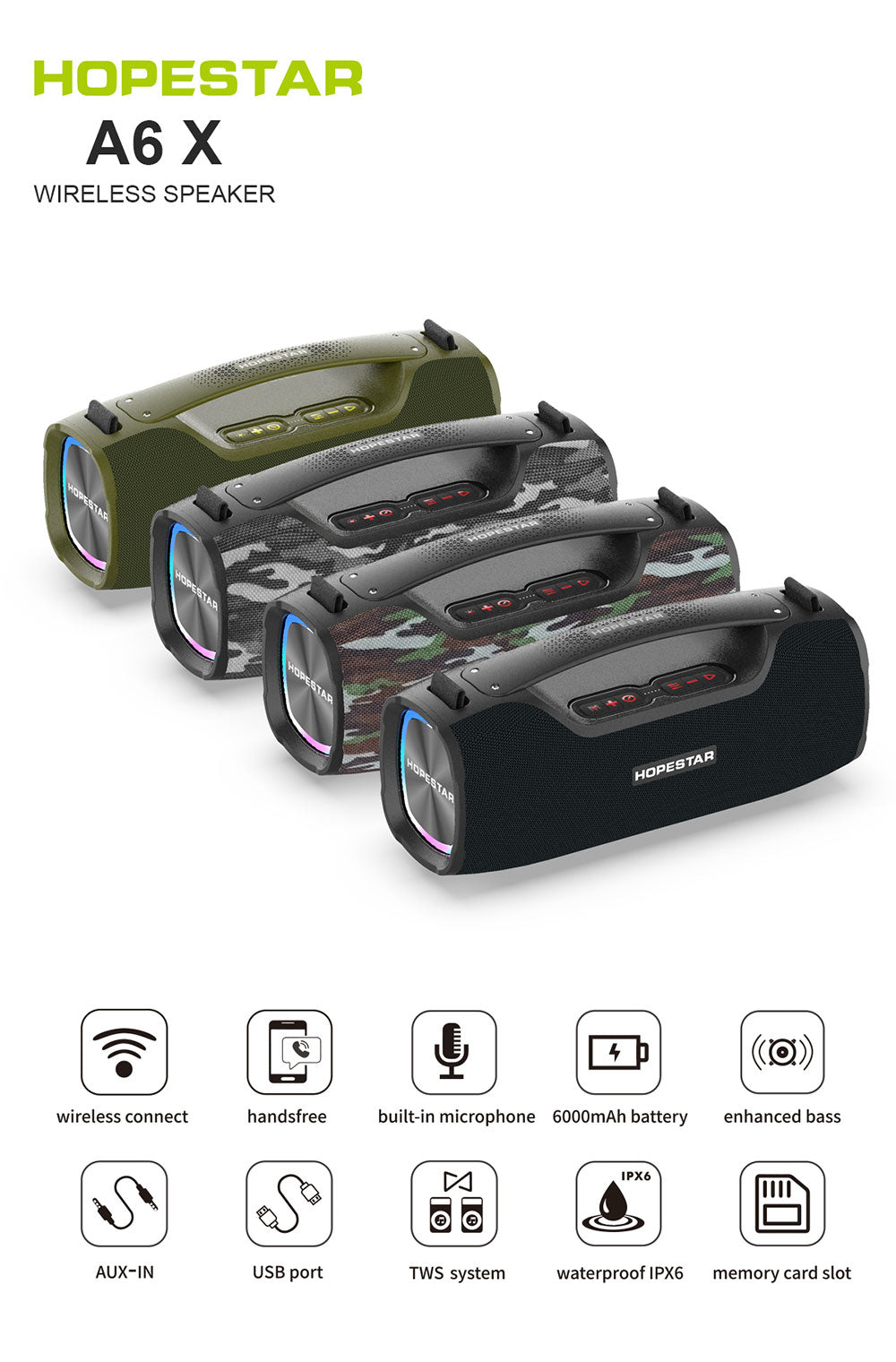 Parlante Hopestar A6X