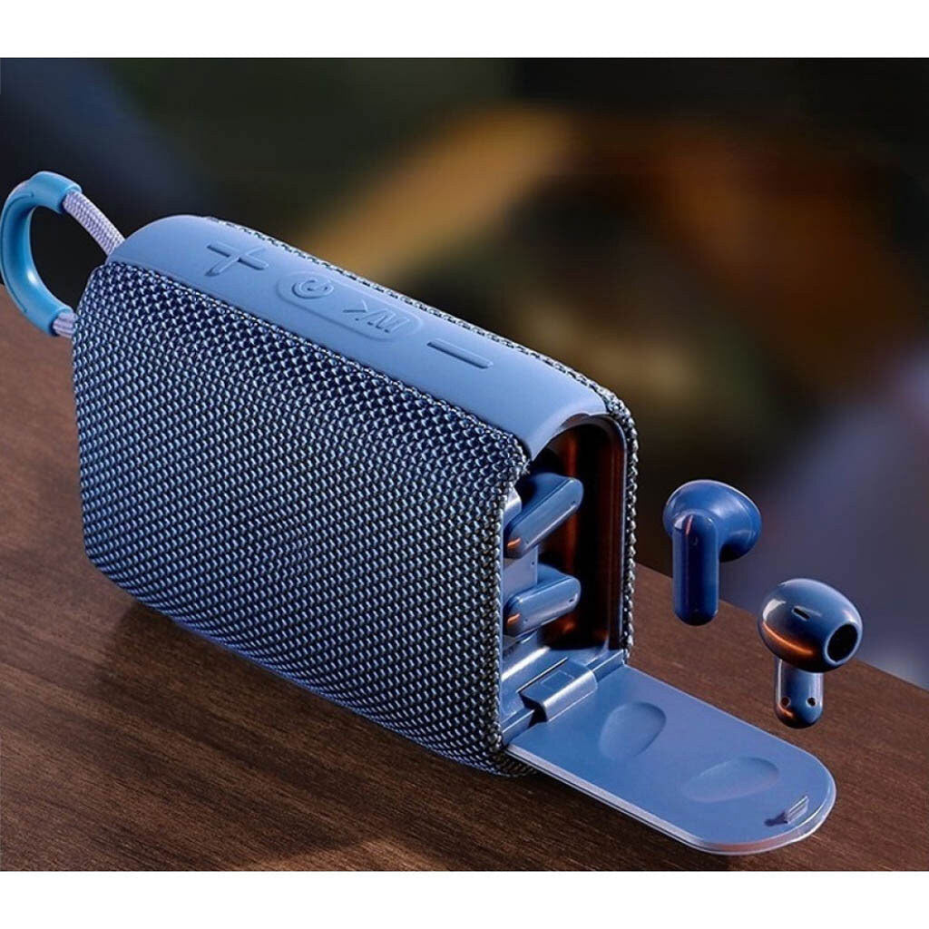 Parlante Remax + Audífonos M17 AZUL