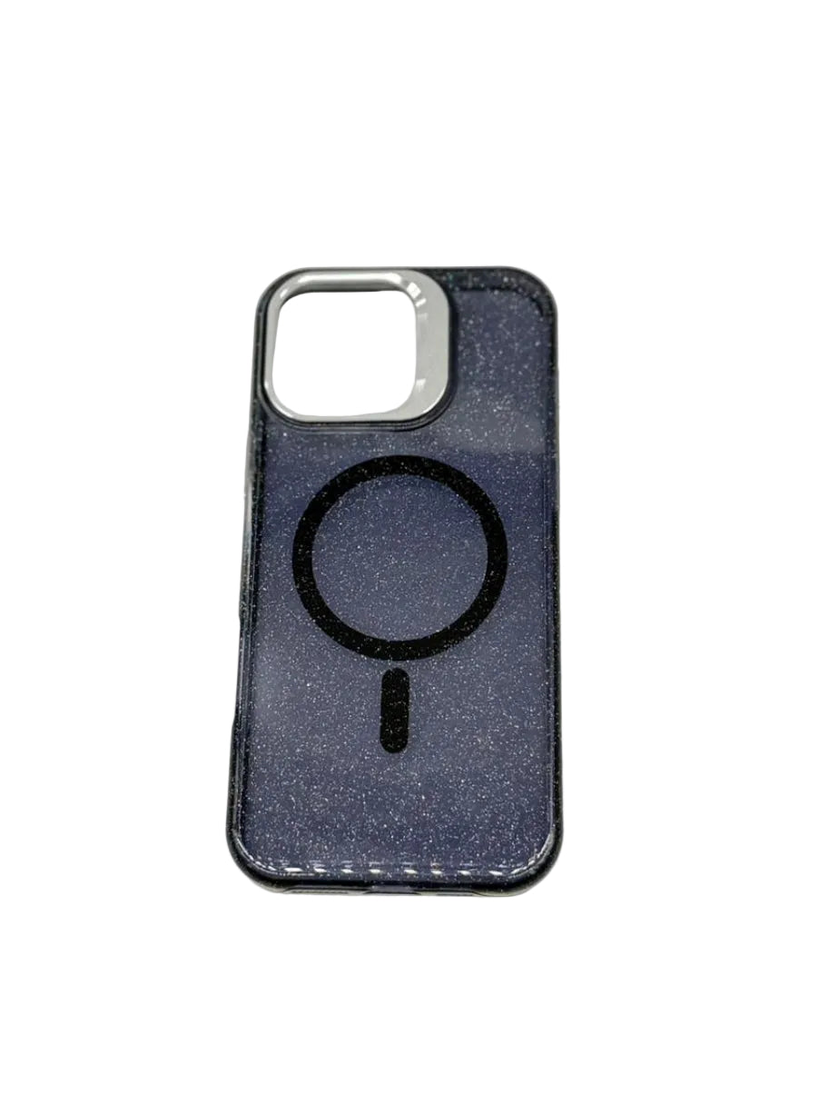 ESTUCHE MAGSAFE GLITTER CAMARA METALICA vista 2 - MyTechCell Colombia
