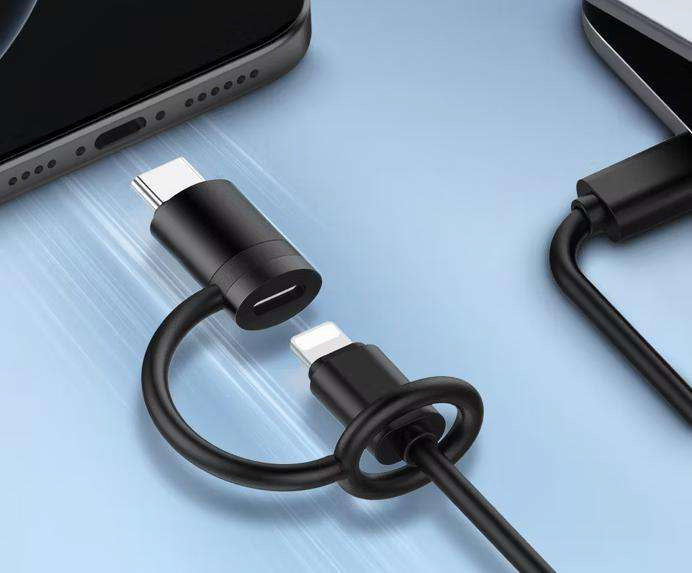 Adaptador LDNIO LC260 USB-C macho a Lightning hembra - vista 2 - MyTechCell Colombia
