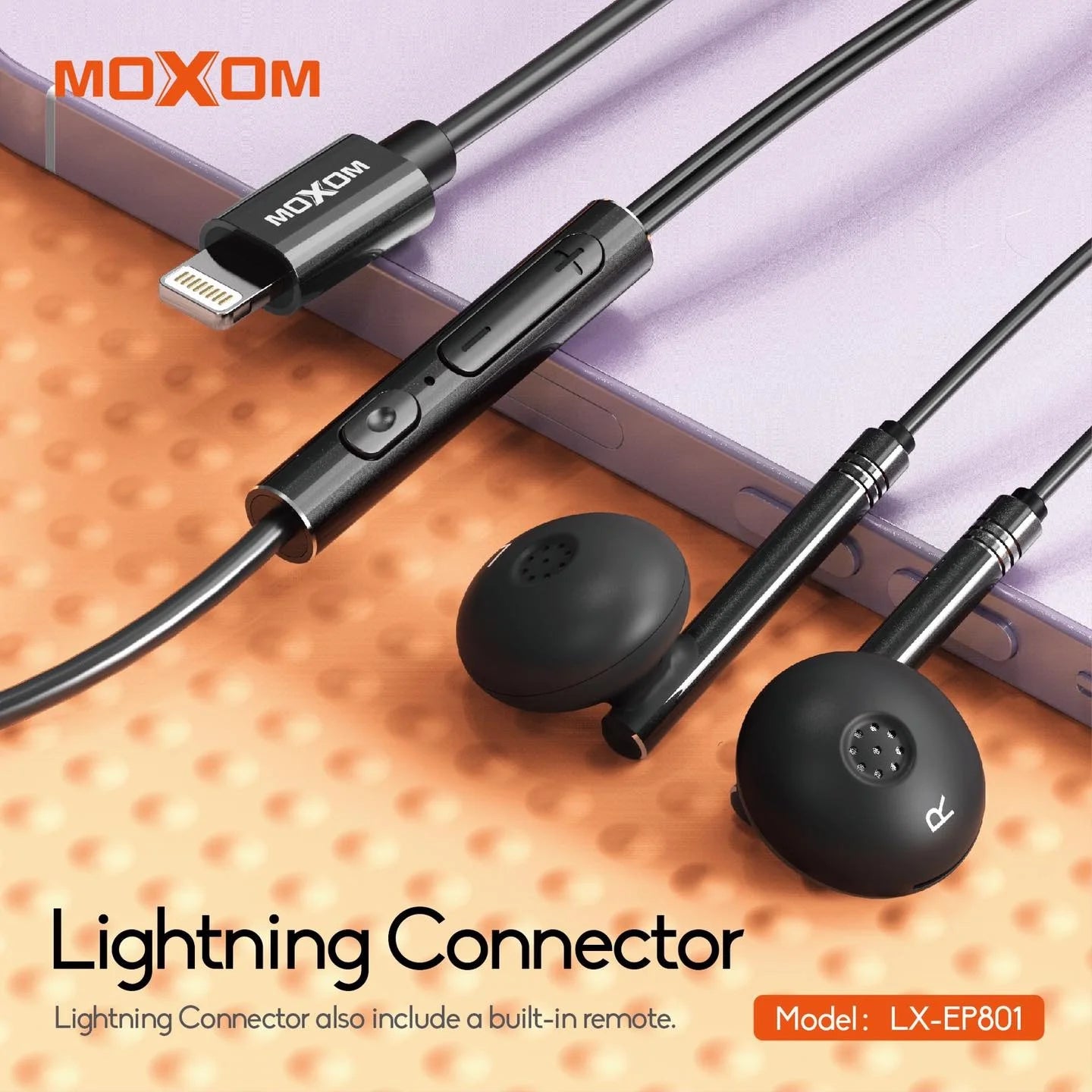 Audifonos Moxom LX EP801 vista 2 - MyTechCell Colombia