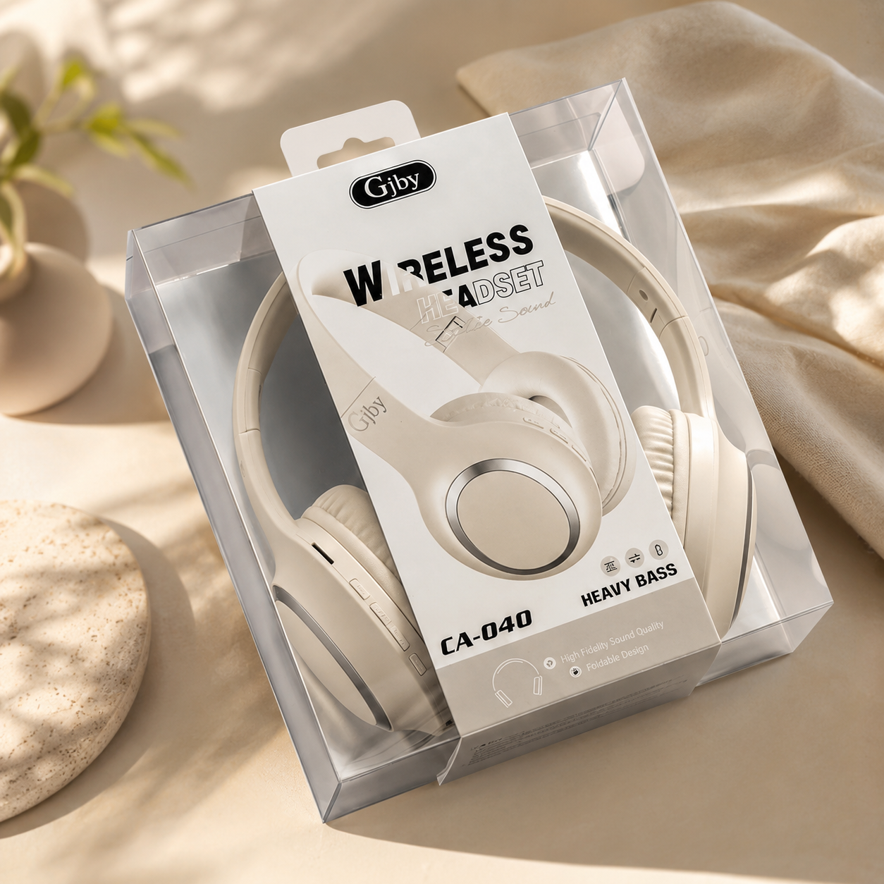 Audífonos Bluetooth GJBY CA-040 | Wireless Headset | Heavy Bass | Plegables