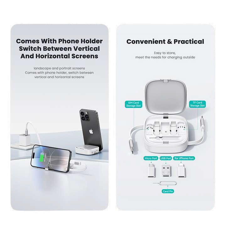 Cable + Multi Adaptadores Usams