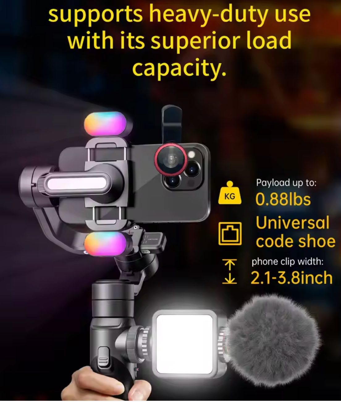 Estabilizador Aochuan S2 Negro