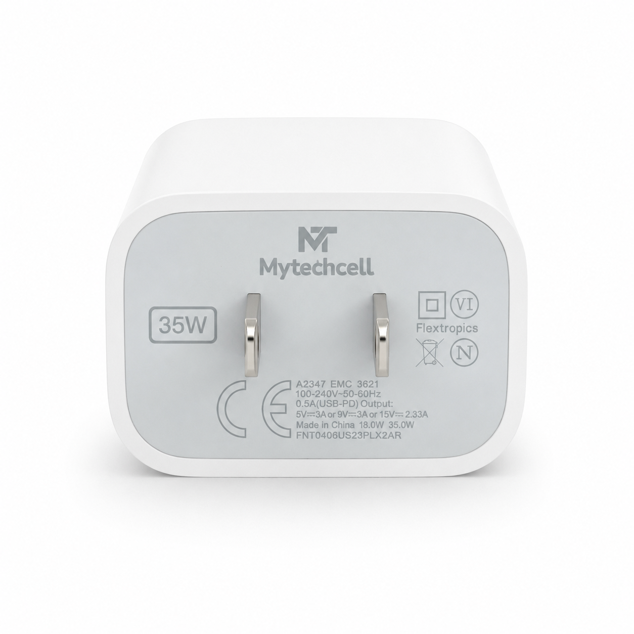 Cargador USB-C MyTech 35 W con cable | Compatible con iPhone - vista 2 - MyTechCell Colombia