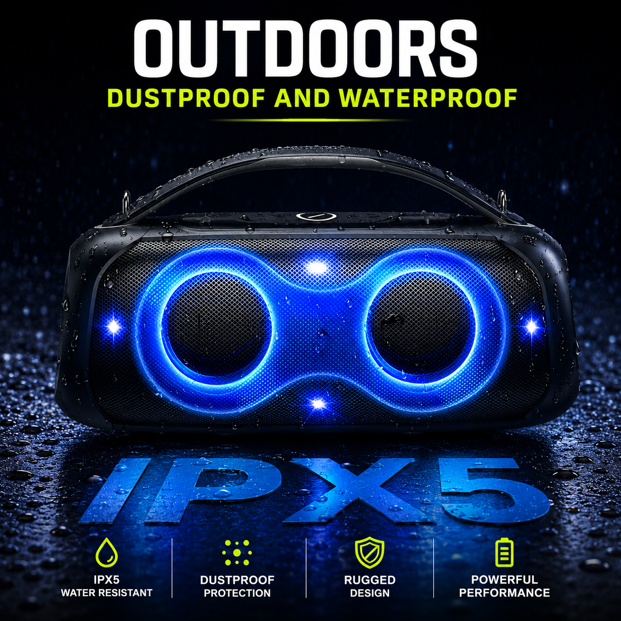 Parlante Bluetooth Hopestar H65  Bluetooth 5.3 | Karaoke | Batería 27000 mAh