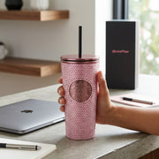 Termo Starbucks x BLACKPINK con Cristales | Vaso Térmico con Pitillo Reutilizable | Edición Coleccionable