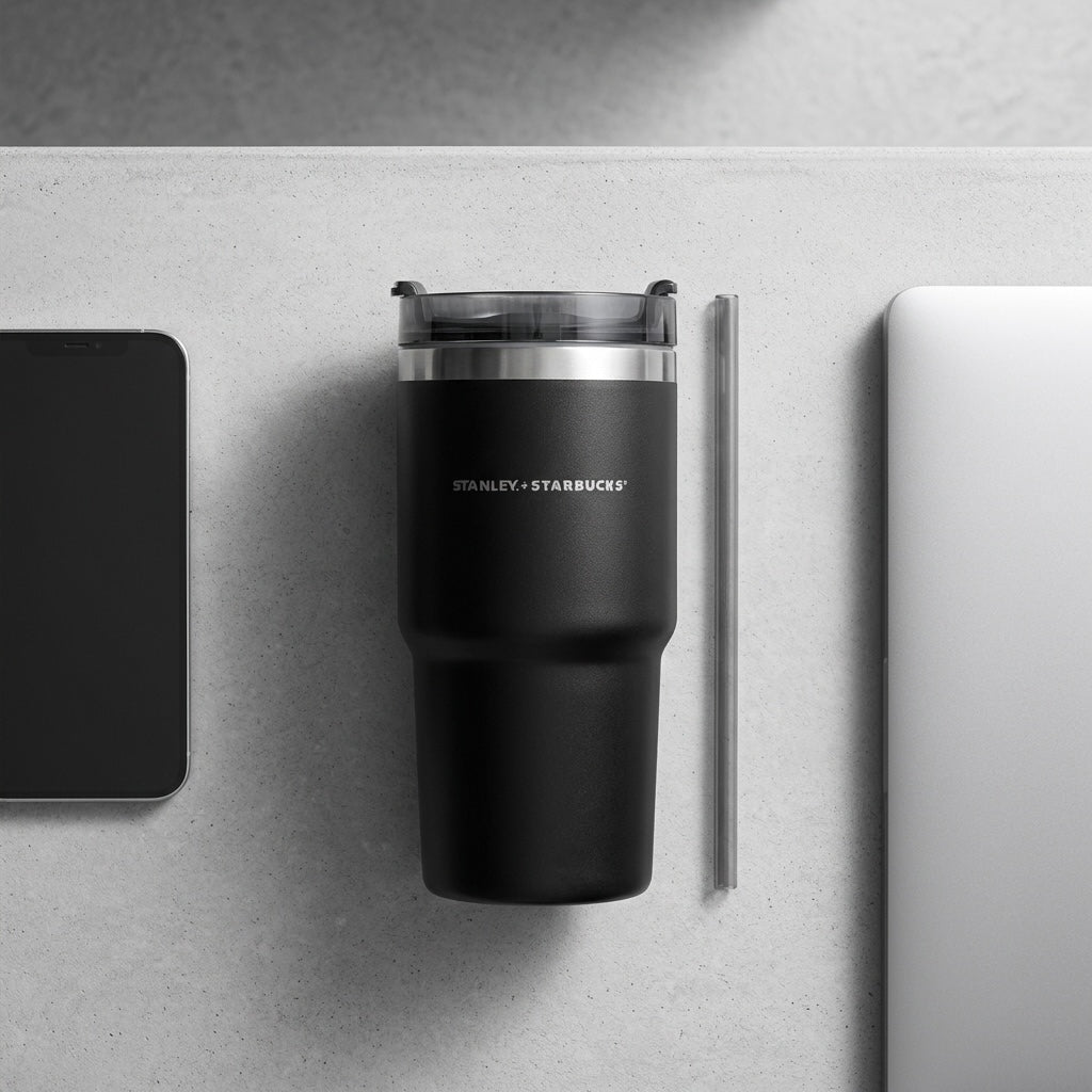 Vaso Térmico Starbucks 591 ml | Acero Inoxidable 304 | Con Pitillo Reutilizable
