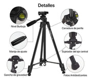 Trípode Profesional NeePho 910A para Celular y Cámara vista 3 - MyTechCell Colombia