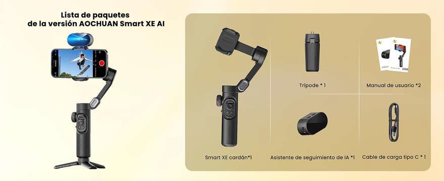 Estabilizador Aochuan Smart XE + IA vista 2 - MyTechCell Colombia