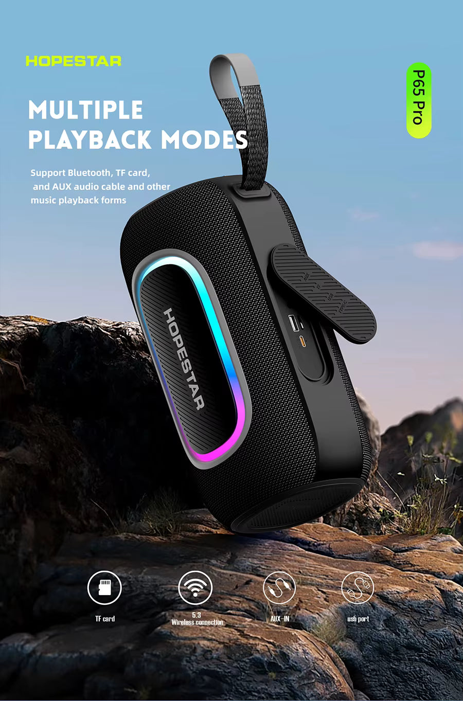 Parlante Hopestar P65 Pro vista 4 - MyTechCell Colombia