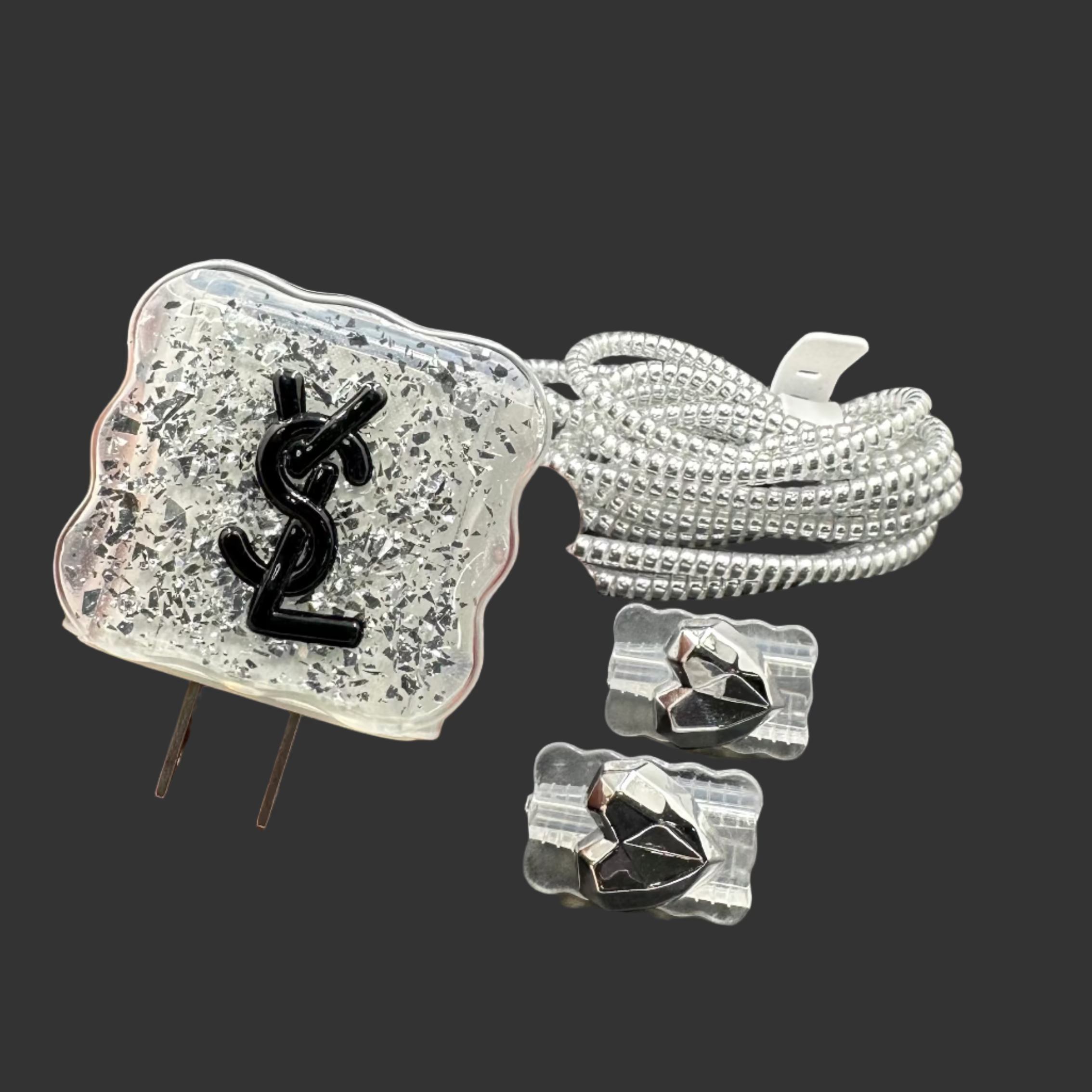 Protector Cargador Iphone 20w Brillos LV