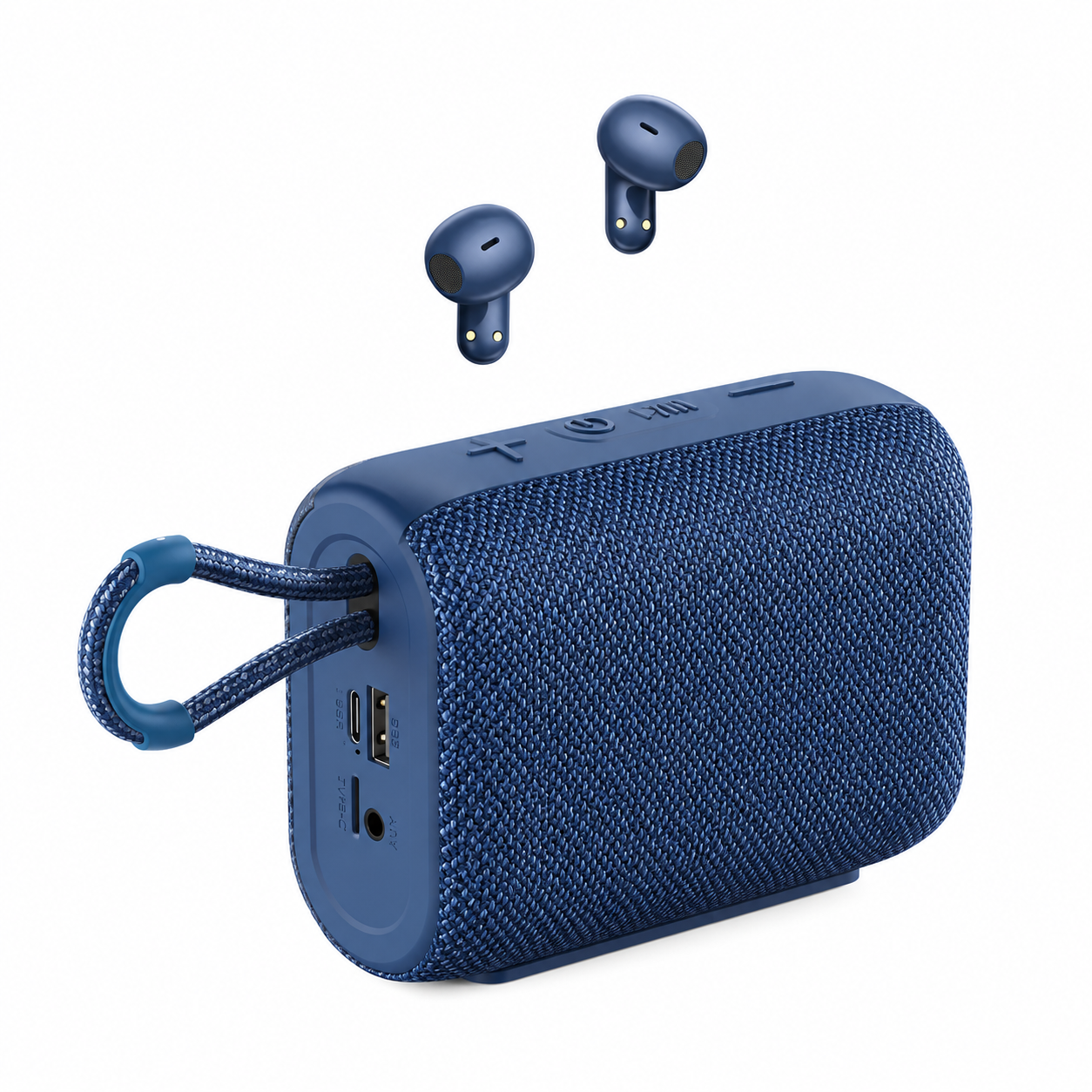 Parlante Bluetooth REMAX RB-M17 con Audífonos Inalámbricos | 5W | Radio FM | USB | Tarjeta TF | AUX