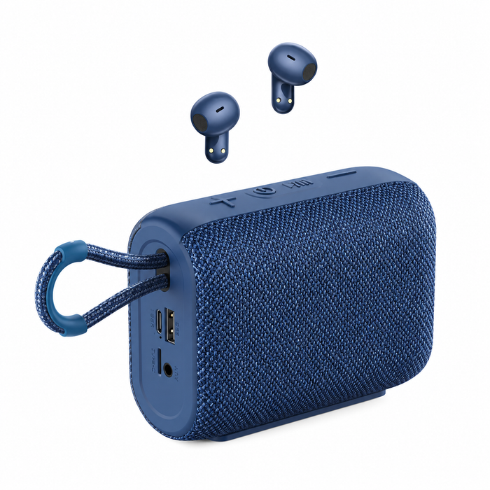 Parlante Bluetooth REMAX RB-M17 con Audífonos Inalámbricos | 5W | Radio FM | USB | Tarjeta TF | AUX