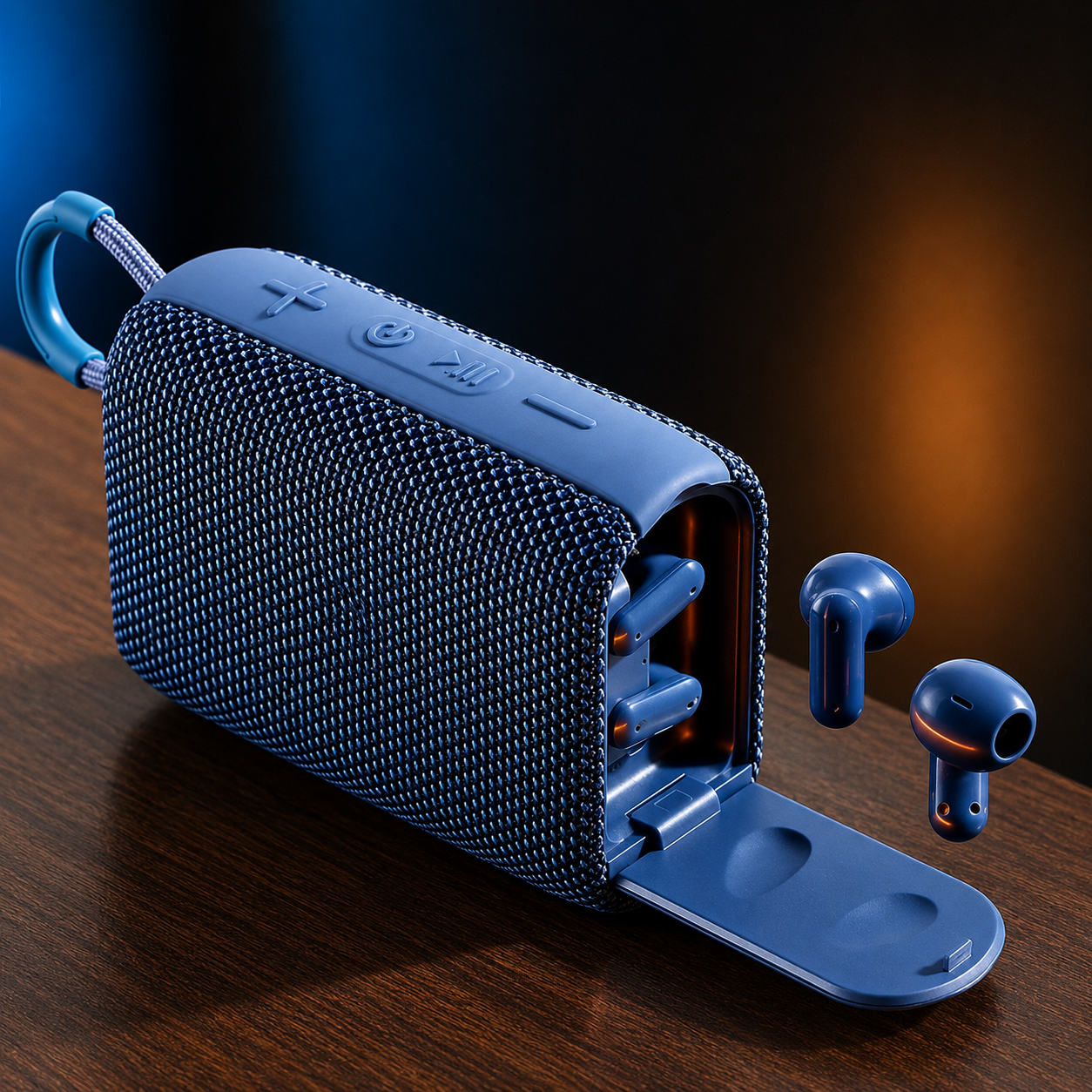 Parlante Bluetooth REMAX RB-M17 con Audífonos Inalámbricos | 5W | Radio FM | USB | Tarjeta TF | AUX
