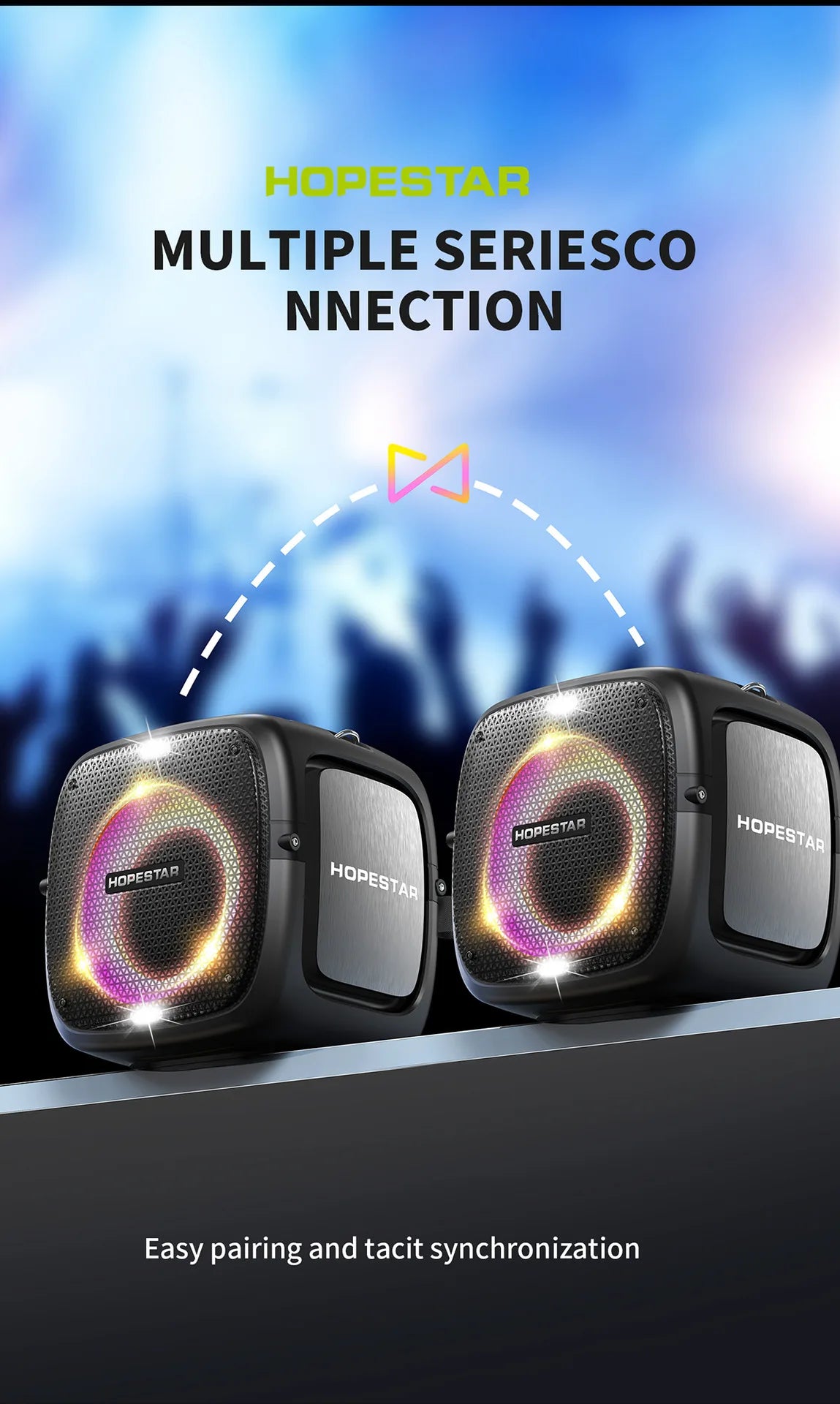 Parlante Hopstar Party One Negro