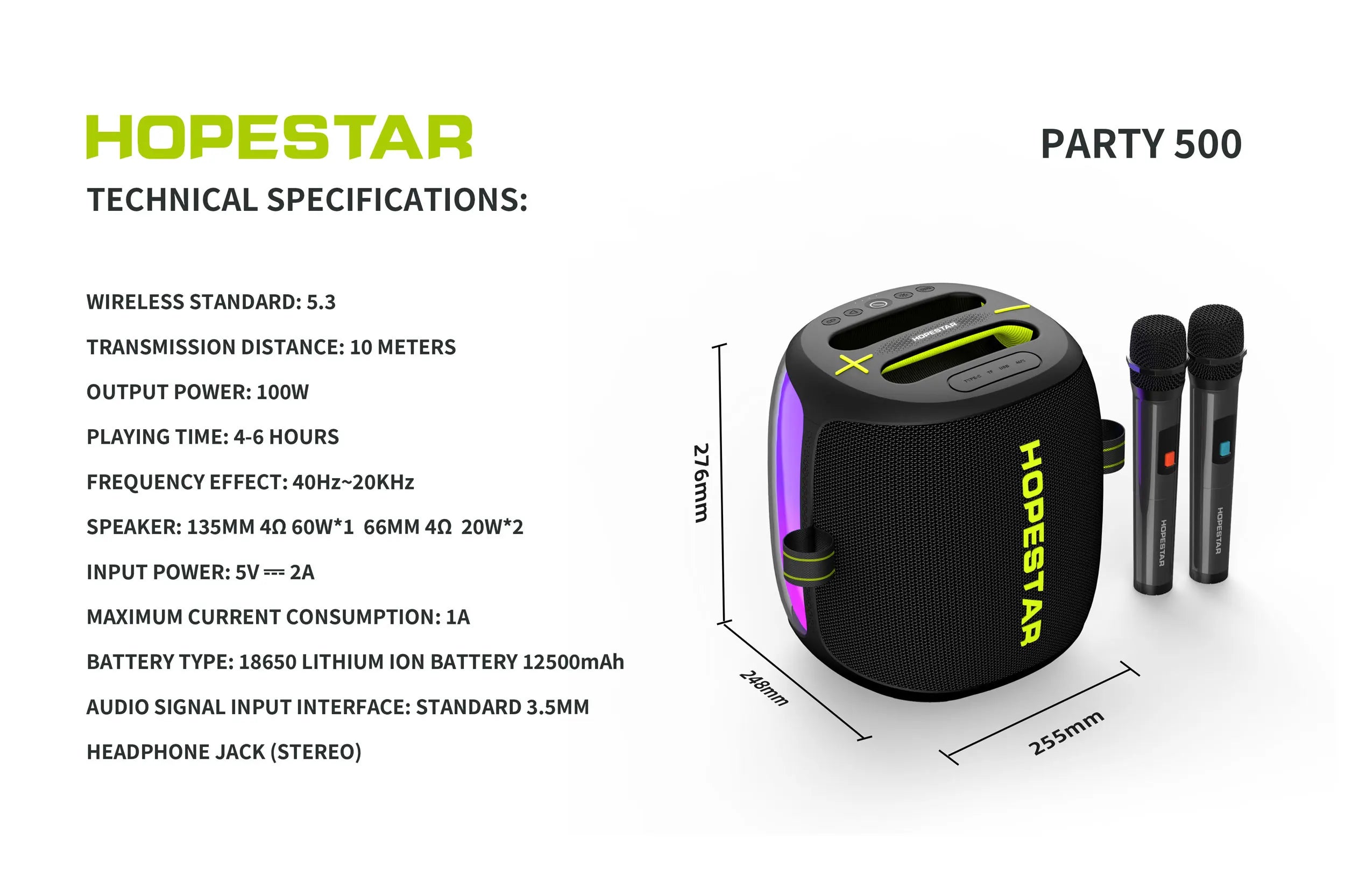 Parlante Hopstar Party 500