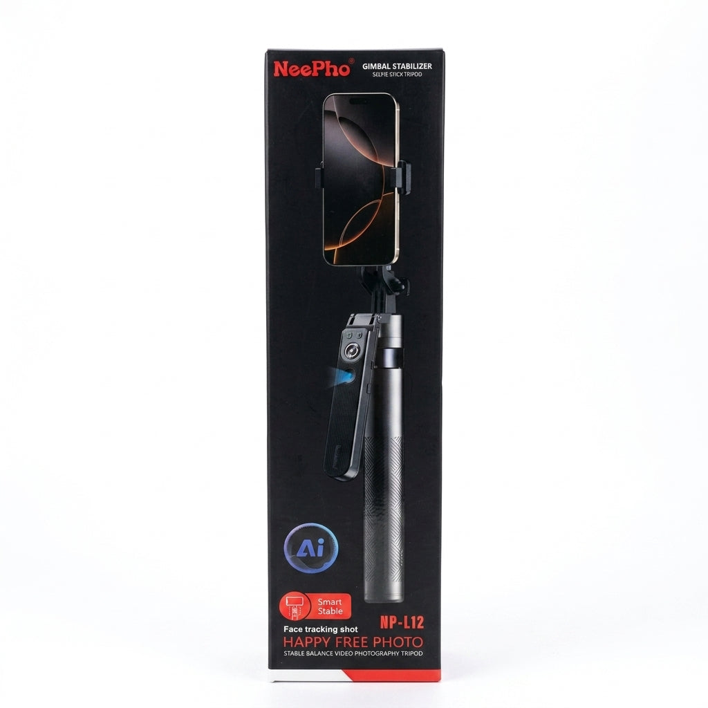 Trípode Inteligente NeePho NP-L12 con Seguimiento Facial IA y Control Bluetooth