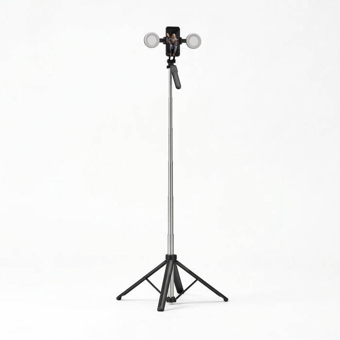 Selfie Stick NeePho NP-L26S con Trípode 1.85 m y Luz LED