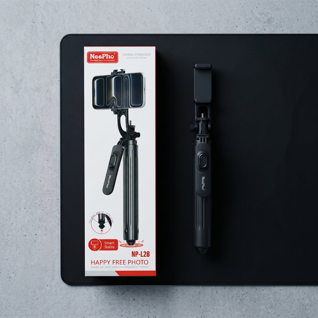 Selfie Stick NeePho NP-L28 | Trípode 1.65 m | Control Bluetooth | Rotación 360°